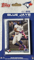 Toronto Blue Jays 2025 Topps Factory Sealed 17 Card Team Set Featuring Vladimir Guerrero Jr and George Springer with 4 Rookie Cards Plus
