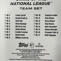 2025 Topps National League All Star Standouts Factory Sealed Limited Edition 17 Card Team Set Featuring Shohei Ohtani, Francisco Lindor, Freddie Freeman, Mookie Betts, Bryce Harper and Paul Skenes Plus