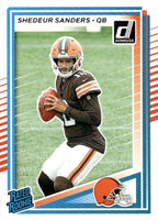 Cleveland Browns 2025 Donruss Factory Sealed 16 Card Team Set Featuring 7 Rated Rookie Cards with Shedeur Sanders, Mason Graham and Carson Schwesinger Plus 4 Others
