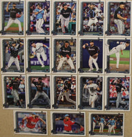 Miami Marlins 2025 Topps Complete Mint Hand Collated 18 Card Team Set Featuring Rookie Cards of Connor Norby, Adam Mazur, Griffin Conine, Valente Bellozo and Javier Sanoja Plus
