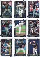 Miami Marlins 2025 Topps Complete Mint Hand Collated 18 Card Team Set Featuring Rookie Cards of Connor Norby, Adam Mazur, Griffin Conine, Valente Bellozo and Javier Sanoja Plus

