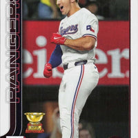 Texas Rangers 2025 Topps Complete Mint 18 Card Hand Collated Team Set Featuring Evan Carter Future Stars, Corey Seager and Marcus Semien with Dustin Harris, Kumar Rocker and Walter Pennington Rookie Cards Plus