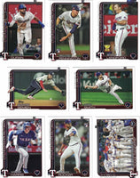 Texas Rangers 2025 Topps Complete Mint 18 Card Hand Collated Team Set Featuring Evan Carter Future Stars, Corey Seager and Marcus Semien with Dustin Harris, Kumar Rocker and Walter Pennington Rookie Cards Plus
