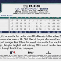 Seattle Mariners 2025 Topps Complete Mint 19 Card Hand Collated Team Set Featuring Cal Raleigh and Julio Rodríguez with Rookie Cards of Tyler Locklear, Ryan Bliss and Troy Taylor Plus