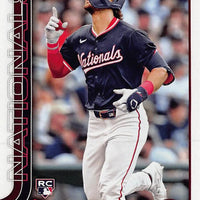 Washington Nationals 2025 Topps Complete Mint Hand Collated 20 Card Team Set Featuring Rookie Cards of Dylan Crews, Andres Chaparro, James Wood, DJ Herz, Zach Brzykcy and Darren Baker Plus
