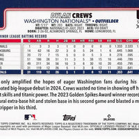 Washington Nationals 2025 Topps Complete Mint Hand Collated 20 Card Team Set Featuring Rookie Cards of Dylan Crews, Andres Chaparro, James Wood, DJ Herz, Zach Brzykcy and Darren Baker Plus