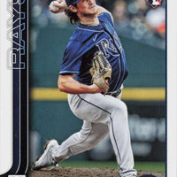 Tampa Bay Rays 2025 Topps Complete Mint 20 Card Hand Collated Team Set Featuring Junior Caminero Future Stars Card and Rookie Cards of Kameron Misner, Mason Montgomery and Logan Driscoll Plus