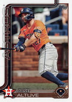 Houston Astros 2025 Topps Complete Mint Hand Collated 21 Card Team Set with Jose Altuve, Jeremy Peña, Yordan Alvarez, Justin Verlander and Rookie Cards of Pedro León, Shay Whitcomb and Zach Dezenzo Plus
