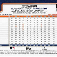 Houston Astros 2025 Topps Complete Mint Hand Collated 21 Card Team Set with Jose Altuve, Jeremy Peña, Yordan Alvarez, Justin Verlander and Rookie Cards of Pedro León, Shay Whitcomb and Zach Dezenzo Plus