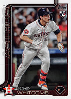 Houston Astros 2025 Topps Complete Mint Hand Collated 21 Card Team Set with Jose Altuve, Jeremy Peña, Yordan Alvarez, Justin Verlander and Rookie Cards of Pedro León, Shay Whitcomb and Zach Dezenzo Plus
