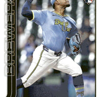 Milwaukee Brewers 2025 Topps Complete Mint Hand Collated 21 Card Team Set Featuring Joey Ortiz and Sal Frelick Future Stars Cards, Christian Yelich and Carlos Rodriguez and Isaac Collins Rookie Cards Plus