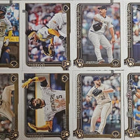 Milwaukee Brewers 2025 Topps Complete Mint Hand Collated 21 Card Team Set Featuring Joey Ortiz and Sal Frelick Future Stars Cards, Christian Yelich and Carlos Rodriguez and Isaac Collins Rookie Cards Plus