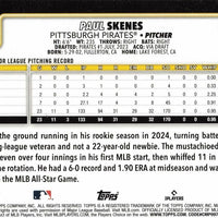 Pittsburgh Pirates 2025 Topps Complete Mint 22 Card Hand Collated Team Set Featuring Paul Skenes Topps All Star Rookie Cup Card and Rookie Cards of Billy Cook, Mike Burrows and Nick Yorke Plus