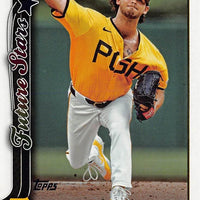 Pittsburgh Pirates 2025 Topps Complete Mint 22 Card Hand Collated Team Set Featuring Paul Skenes Topps All Star Rookie Cup Card and Rookie Cards of Billy Cook, Mike Burrows and Nick Yorke Plus