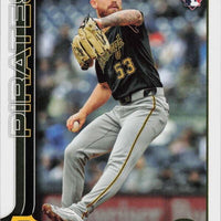 Pittsburgh Pirates 2025 Topps Complete Mint 22 Card Hand Collated Team Set Featuring Paul Skenes Topps All Star Rookie Cup Card and Rookie Cards of Billy Cook, Mike Burrows and Nick Yorke Plus