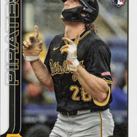 Pittsburgh Pirates 2025 Topps Complete Mint 22 Card Hand Collated Team Set Featuring Paul Skenes Topps All Star Rookie Cup Card and Rookie Cards of Billy Cook, Mike Burrows and Nick Yorke Plus