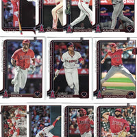 Los Angeles Angels 2025 Topps Complete Mint Hand Collated 22 Card Team Set Featuring Mike Trout and 6 Rookie Cards including Jack Kochanowicz, Niko Kavadas, Gustavo Campero, Caden Dana, Samuel Aldegheri and Bryce Teodosio PLUS