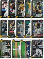 Pittsburgh Pirates 2025 Topps Complete Mint 22 Card Hand Collated Team Set Featuring Paul Skenes Topps All Star Rookie Cup Card and Rookie Cards of Billy Cook, Mike Burrows and Nick Yorke Plus
