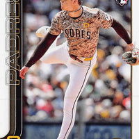 San Diego Padres 2025 Topps Complete Mint 22 Card Team Set Featuring Manny Machado, Yu Darvish, Xander Bogaerts, Fernando Tatis Jr with Rookie Cards of Sean Reynolds and Brandon Lockridge Plus