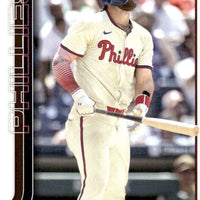 Philadelphia Phillies 2025 Topps Complete Mint 23 Card Team Set Featuring Bryce Harper, Kyle Schwarber and Trea Turner with Rookie Cards of Tyler Phillips, Seth Johnson and Michael Mercado Plus