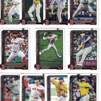 Boston Red Sox 2025 Topps Complete Mint 23 Card Team Set Featuring Trevor Story, Alex Bregman, Jarren Duran and Ceddanne Rafaela with Nick Sogard, Richard Fitts and Zach Penrod Rookie Cards Plus