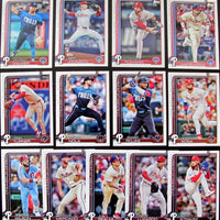Philadelphia Phillies 2025 Topps Complete Mint 23 Card Team Set Featuring Bryce Harper, Kyle Schwarber and Trea Turner with Rookie Cards of Tyler Phillips, Seth Johnson and Michael Mercado Plus