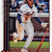 New York Mets 2025 Topps Complete Mint 24 Card Hand Collated Team Set Featuring Francisco Lindor, Juan Soto, Edwin Díaz and Pete Alonso with Luisangel Acuña Rookie Card Plus