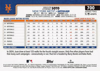 New York Mets 2025 Topps Complete Mint 24 Card Hand Collated Team Set Featuring Francisco Lindor, Juan Soto, Edwin Díaz and Pete Alonso with Luisangel Acuña Rookie Card Plus
