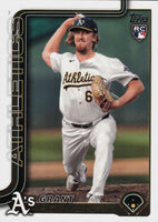 Oakland Athletics 2025 Topps Complete Mint 24 Card Team Set Featuring Mason Miller, Tyler Soderstrom and Zack Gelof with Rookie Cards of Jacob Wilson, Brady Basso, J.T. Ginn and Grant Holman Plus

