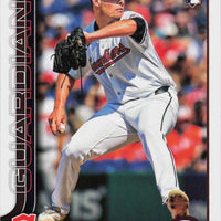 Cleveland Guardians 2025 Topps Complete Mint 25 Card Hand Collated Team Set Featuring Gavin Williams Future Stars and José Ramírez with 6 Rookie Cards including Connor Gillispie and Andrew Walters Plus