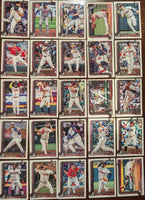 Atlanta Braves 2025 Topps Complete Mint Hand Collated 25 Card Team Set Featuring Ozzie Albies, Ronald Ocuna, Chris Sale and Matt Olson with 4 Rookie Cards including Spencer Schwellenbach Plus
