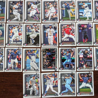 Toronto Blue Jays 2025 Topps Complete Mint Hand Collated 25 Card Team Set Featuring George Springer, Vladimir Guerrero Jr and Bo Bichette with 8 ROOKIE Cards including Luis De Los Santos, Orelvis Martinez and Jake Bloss Plus