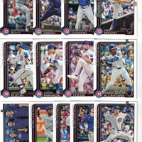 Chicago Cubs 2025 Topps Complete Mint Hand Collated 23 Card Team Set Featuring Pete Crow Armstrong and Dansby Swanson with Rookie Cards of Jack Neely and Kevin Alcántara Plus
