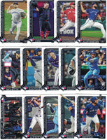 Toronto Blue Jays 2025 Topps Complete Mint Hand Collated 25 Card Team Set Featuring George Springer, Vladimir Guerrero Jr and Bo Bichette with 8 ROOKIE Cards including Luis De Los Santos, Orelvis Martinez and Jake Bloss Plus
