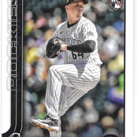 Colorado Rockies 2024 Topps Complete Mint Hand Collated 29 Card Team Set featuring 9 Rookie Cards Greg Jones, Bradley Blalock, Adael Amador, Aaron Schunk, Drew Romo, Angel Chivilli, Luis Peralta, Jaden Hill and Seth Halvorsen Plus