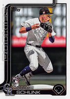 Colorado Rockies 2024 Topps Complete Mint Hand Collated 29 Card Team Set featuring 9 Rookie Cards Greg Jones, Bradley Blalock, Adael Amador, Aaron Schunk, Drew Romo, Angel Chivilli, Luis Peralta, Jaden Hill and Seth Halvorsen Plus
