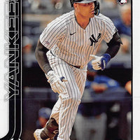 New York Yankees 2025 Topps Complete Mint 26 Card Team Set Featuring Aaron Judge on 3 Different Cards with Will Warren, Carlos Narvaez, Ben Rice and Duke Ellis Rookie Cards Plus