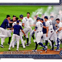 New York Yankees 2025 Topps Complete Mint 26 Card Team Set Featuring Aaron Judge on 3 Different Cards with Will Warren, Carlos Narvaez, Ben Rice and Duke Ellis Rookie Cards Plus