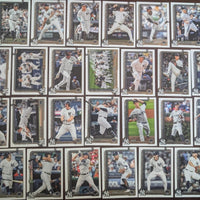 New York Yankees 2025 Topps Complete Mint 26 Card Team Set Featuring Aaron Judge on 3 Different Cards with Will Warren, Carlos Narvaez, Ben Rice and Duke Ellis Rookie Cards Plus