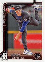 Detroit Tigers 2025 Topps Complete Mint 29 Card Hand Collated Team Set Featuring Tarik Skubal, Kenta Maeda and Javier Báez with 8 Rookie Cards Including Trey Sweeney, Jace Jung and Jackson Jobe Plus
