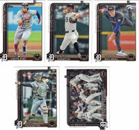 Detroit Tigers 2025 Topps Complete Mint 29 Card Hand Collated Team Set Featuring Tarik Skubal, Kenta Maeda and Javier Báez with 8 Rookie Cards Including Trey Sweeney, Jace Jung and Jackson Jobe Plus
