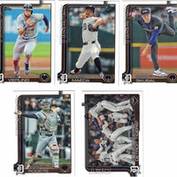 Detroit Tigers 2025 Topps Complete Mint 29 Card Hand Collated Team Set Featuring Tarik Skubal, Kenta Maeda and Javier Báez with 8 Rookie Cards Including Trey Sweeney, Jace Jung and Jackson Jobe Plus