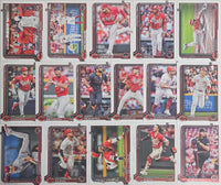 Cincinnati Reds 2025 Topps Complete Mint 29 Card Team Set Featuring Elly De La Cruz and Noelvi Marte Future Stars Cards with 5 Rookie Cards including Rhett Lowder, Rece Hinds and Blake Dunn Plus
