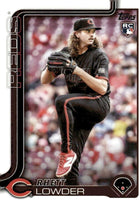 Cincinnati Reds 2025 Topps Complete Mint 29 Card Team Set Featuring Elly De La Cruz and Noelvi Marte Future Stars Cards with 5 Rookie Cards including Rhett Lowder, Rece Hinds and Blake Dunn Plus
