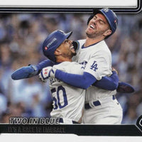 Los Angeles Dodgers 2025 Topps Complete Mint 33 Card Team Set Featuring 2 Different Shohei Ohtani Cards, Freddie Freeman, Mookie Betts and Tyler Glasnow with 7 Rookie Cards including River Ryan and Roki Sasaki Plus