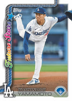 Los Angeles Dodgers 2025 Topps Complete Mint 33 Card Team Set Featuring 2 Different Shohei Ohtani Cards, Freddie Freeman, Mookie Betts and Tyler Glasnow with 7 Rookie Cards including River Ryan and Roki Sasaki Plus
