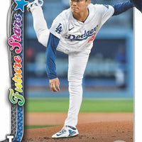 Los Angeles Dodgers 2025 Topps Complete Mint 33 Card Team Set Featuring 2 Different Shohei Ohtani Cards, Freddie Freeman, Mookie Betts and Tyler Glasnow with 7 Rookie Cards including River Ryan and Roki Sasaki Plus