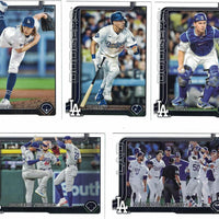 Los Angeles Dodgers 2025 Topps Complete Mint 33 Card Team Set Featuring 2 Different Shohei Ohtani Cards, Freddie Freeman, Mookie Betts and Tyler Glasnow with 7 Rookie Cards including River Ryan and Roki Sasaki Plus