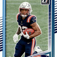 New England Patriots 2025 Donruss Factory Sealed Team Set Featuring Drake Maye and Stefon Diggs with Rated Rookie Cards of Kyle Williams, TreVeyon Henderson and Will Campbell Plus