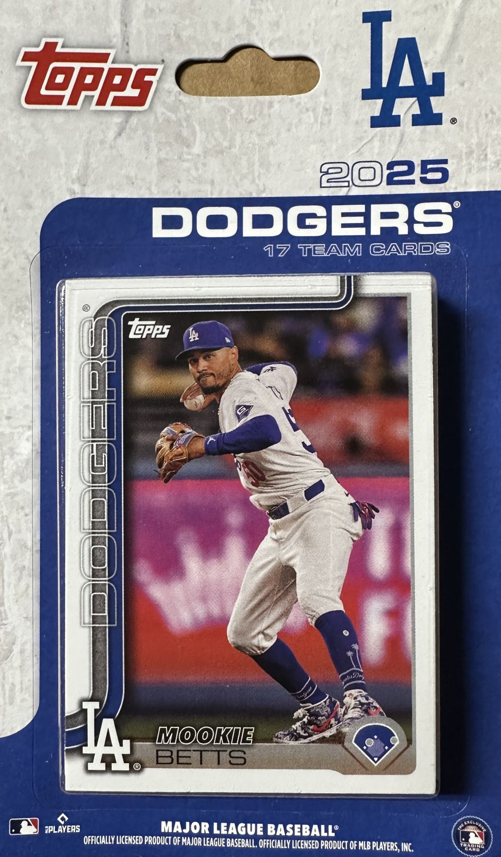 Los Angeles Dodgers 2025 Topps Factory Sealed 17 Card Team Set Featuring Shohei Ohtani, Mookie Betts and Freddie Freeman with 2 Rookie Cards Plus